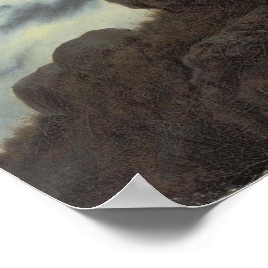 De zwerver boven het Zee van Fog - Groot Poster (Hoek)