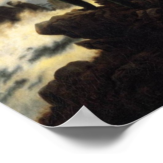 De zwerver boven het Zee van mist Poster (Hoek)