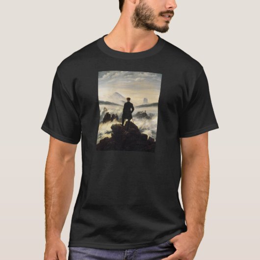 De zwerver boven het Zee van mist T-shirt (Voorkant)