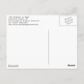 de zwerver thuis briefkaart (Achterkant)