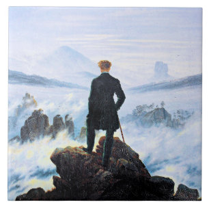 De Zwervers, schilderij,  Tegeltje