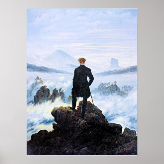 De Zwervers, schilderij van fijne kunst, Poster (Voorkant)