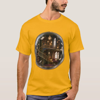 De Zwevende Bibliotheek Surrealistische Fantasie K T-shirt