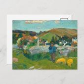 De zwijnenhoeder | Paul Gauguin Briefkaart (Voorkant / Achterkant)