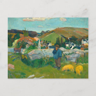 De zwijnenhoeder   Paul Gauguin Briefkaart