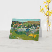 De zwijnenhoeder | Paul Gauguin Kaart (Gele Bloem)