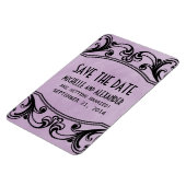 De  Zwirls sparen de Datum Magnet, Paars Magneet (Linkerzijde)