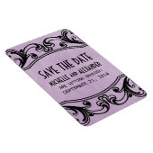 De  Zwirls sparen de Datum Magnet, Paars Magneet (Rechterzijde)