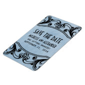 De Zwirls sparen de Magneet van de Datum, Blauw (Linkerzijde)