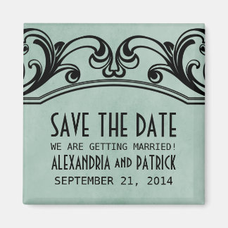 De  Zwirls van Jade sparen de Magnet van de Datum