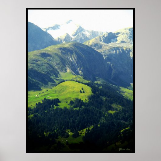 De Zwitserse Alpen Poster (Voorkant)