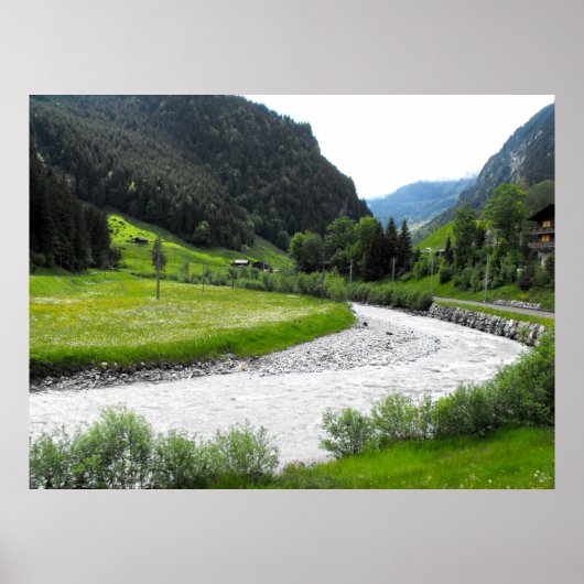 De Zwitserse Alpen Poster (Voorkant)