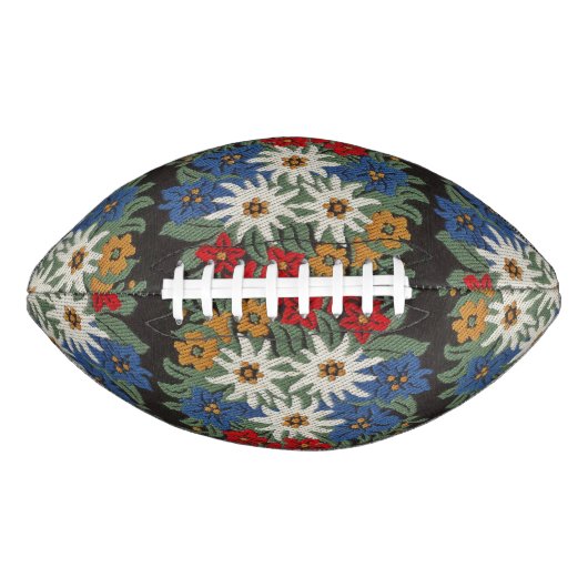 De Zwitserse Alpiene Bloem van het edelweiss American Football (Voorkant)