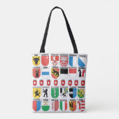 De Zwitserse kantons | Wapenschild Collectie Tote Bag (Achterkant)