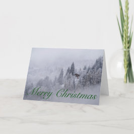 De Zwitserse Lege Kaart van Kerstmis van de Winter
