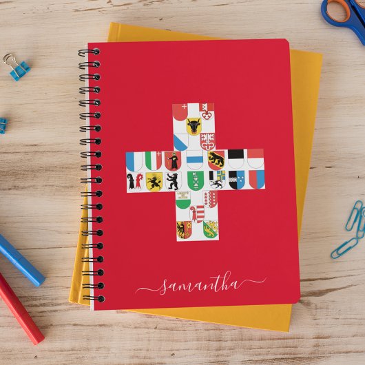 De Zwitserse vuurwapenschild Notitieboek