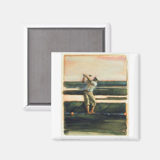 DEA24 Golfer.tif Magneet (Voorkant / Achterkant)