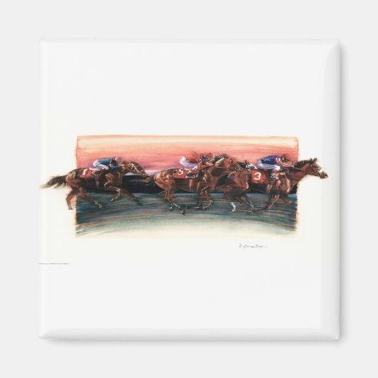 DEA25 Horse Race.tif Magneet (Voorkant)