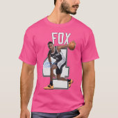 De'Aaron Fox 4 San Antonio T-shirt (Voorkant)