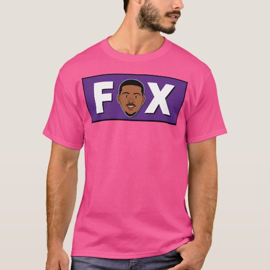 De'Aaron Fox - Sacramento Basketbal T-shirt (Voorkant)