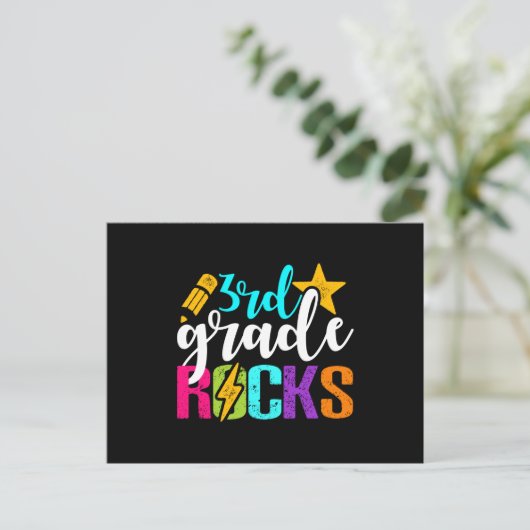 Deacher of student van de derde rang briefkaart (Staand voorkant)