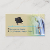 Deacon Cross Waterfall Church Business C Visitekaartje (Achterkant)