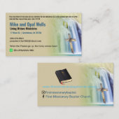 Deacon Cross Waterfall Church Business C Visitekaartje (Voorkant / Achterkant)