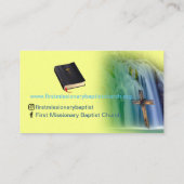 Deacon Cross Waterfall Church Business C Visitekaartje (Achterkant)