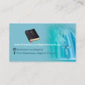 Deacon Cross Waterfall Church Business C Visitekaartje (Achterkant)