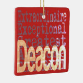 Deacon Extraordinaire Keramisch Ornament (Rechts)