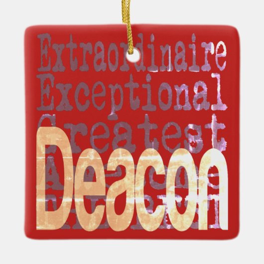 Deacon Extraordinaire Keramisch Ornament (Voorkant)