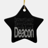 Deacon Extraordinaire keramisch Ornament (Achterkant)