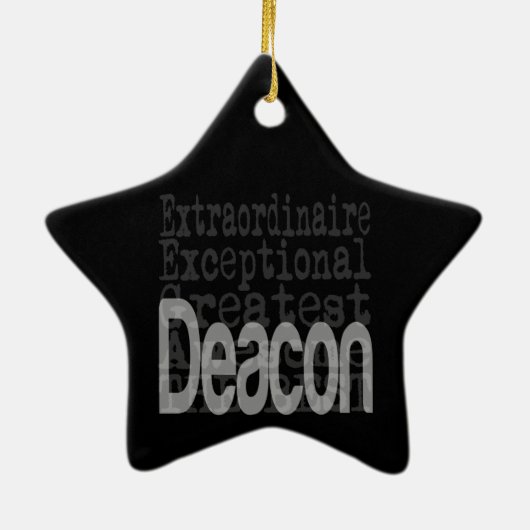 Deacon Extraordinaire keramisch Ornament (Achterkant)