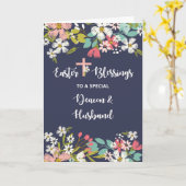 Deacon & Husband Paasgordijnen van Risen Christus Kaart (Gele Bloem)