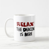 deacon is hier koffie - mok (Links)