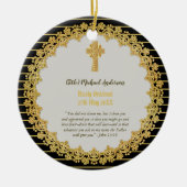 DEACON, onlangs besteld Verse Gift Herdenking Keramisch Ornament (Voorkant)