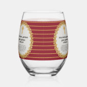 DEACON, onlangs besteld Verse Gift Herdenking Wijnglas Zonder Voet (Rechts)