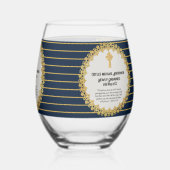 DEACON, onlangs besteld Verse Gift Herdenking Wijnglas Zonder Voet (Achterkant)