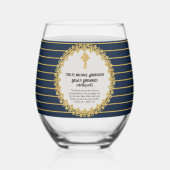 DEACON, onlangs besteld Verse Gift Herdenking Wijnglas Zonder Voet (Links)