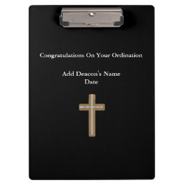 Deacon Ordination Gift Herdenking Klembord
