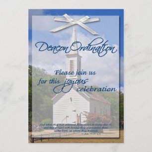 Deacon Ordination Invitation Kaart