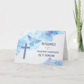 Deacon Ordination Jubileum Blessings Paars Kaart (Voorkant)