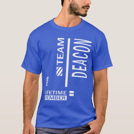 Deacon Persoonlijke naam Birthday Gift T-shirt (Voorkant)