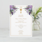 Deacon priester wijding receptie uitnodiging (Staand voorkant)