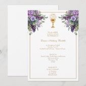 Deacon priester wijding receptie uitnodiging (Voorkant / Achterkant)