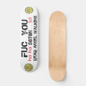 DEAD ANGEL WALKING Ha Ha Lol Skateboard (Voorkant)
