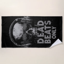 Dead Beats Only – Skull with Headphones Strandlaken