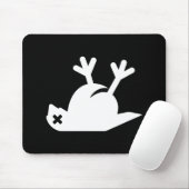 Dead Bird Pictogram Mousepad Muismat (Met muis)