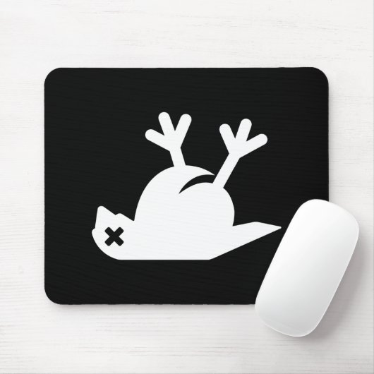 Dead Bird Pictogram Mousepad Muismat (Met muis)