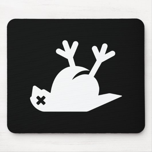Dead Bird Pictogram Mousepad Muismat (Voorkant)